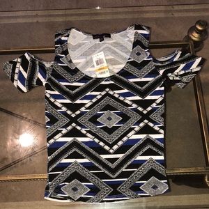 Cut off shoulder blouse